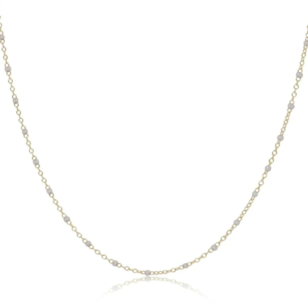 15" Choker Simplicity Chain Gold - 2mm Pearl