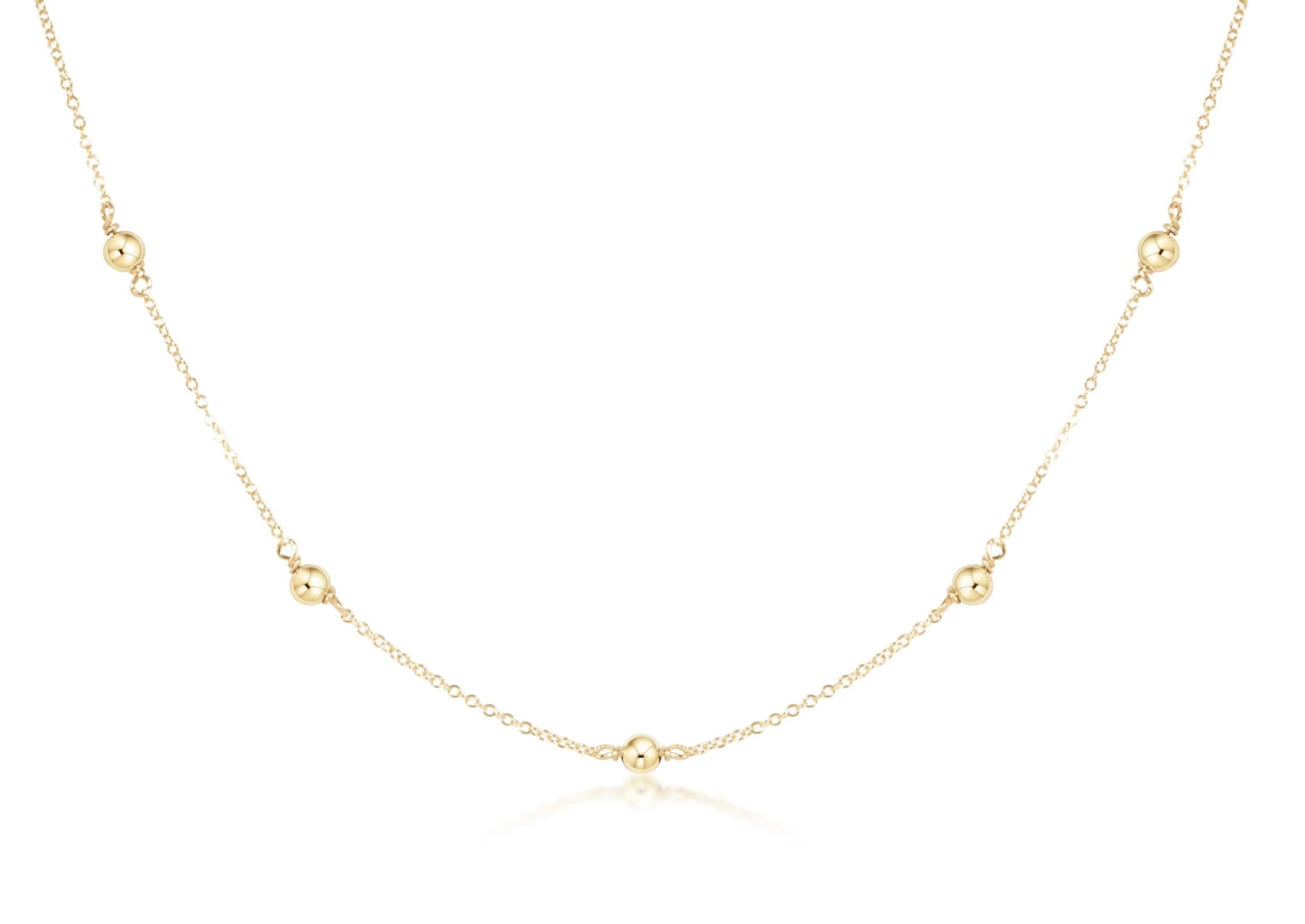 15" Choker Simplicity Chain Gold - Classic 4mm Gold