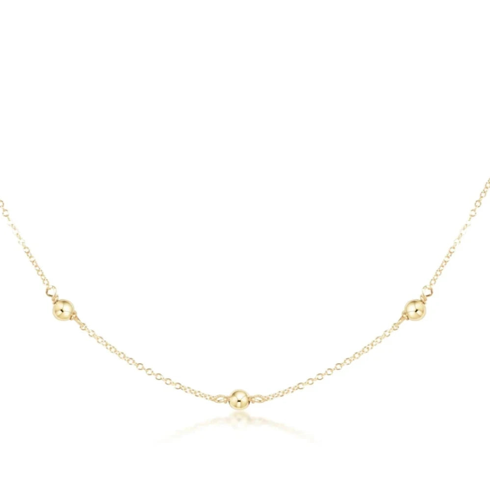 15" Choker Simplicity Chain Gold - Classic 4mm Gold