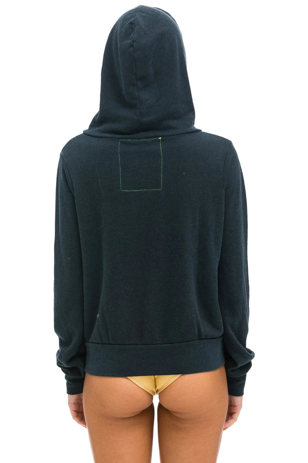 5 Stripe Hoodie Zip Hoodie Charcoal Pink Green