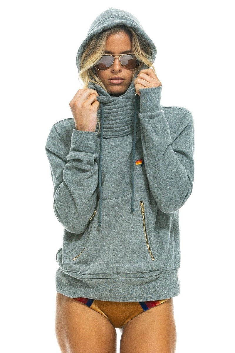 Ninja Bolt Pullover Hoodie Heather Gray