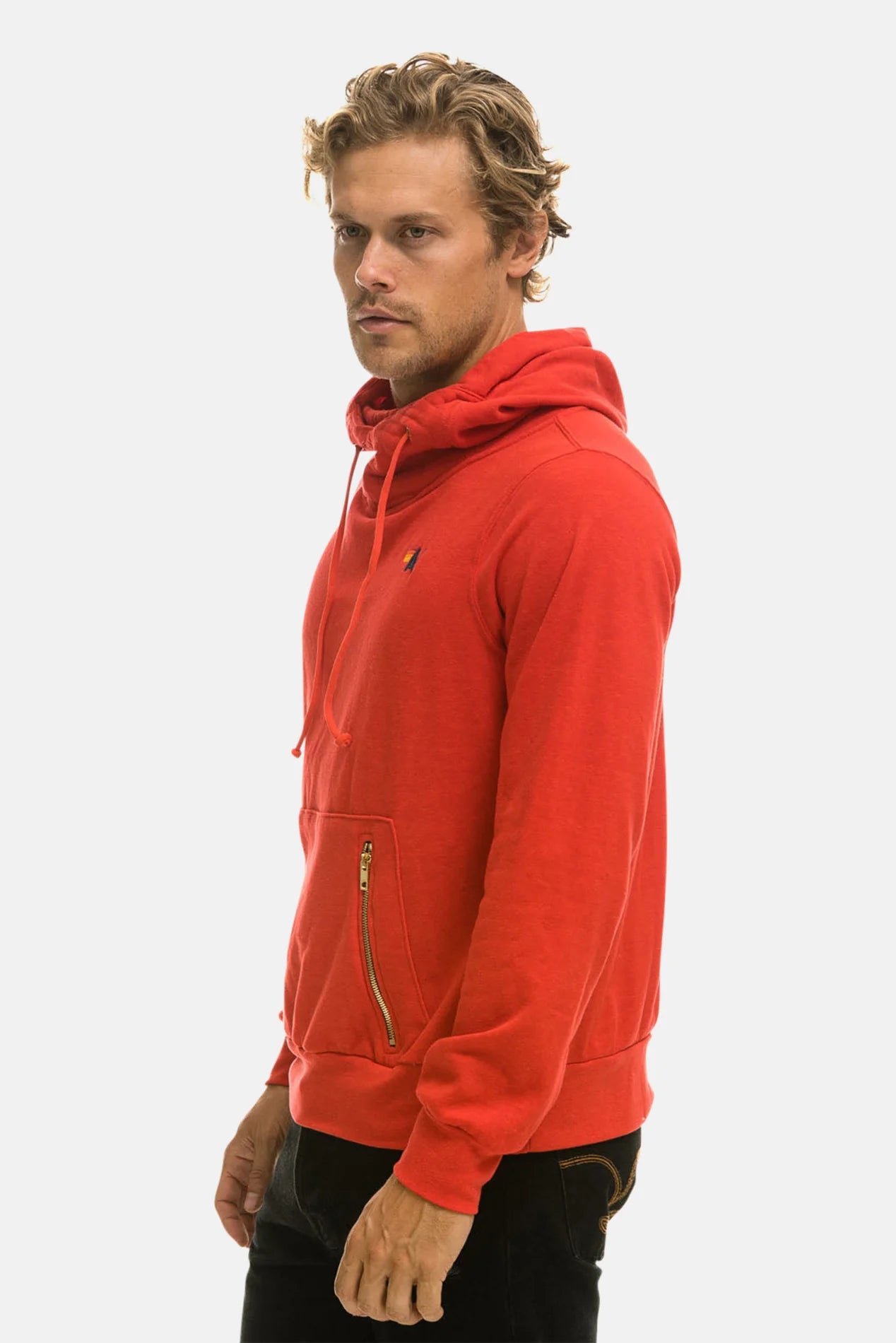 Aviator Nation Ninja Pullover Hoodie Red