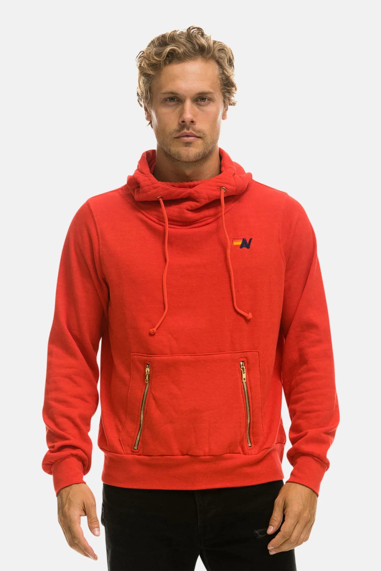 Aviator Nation Ninja Pullover Hoodie Red