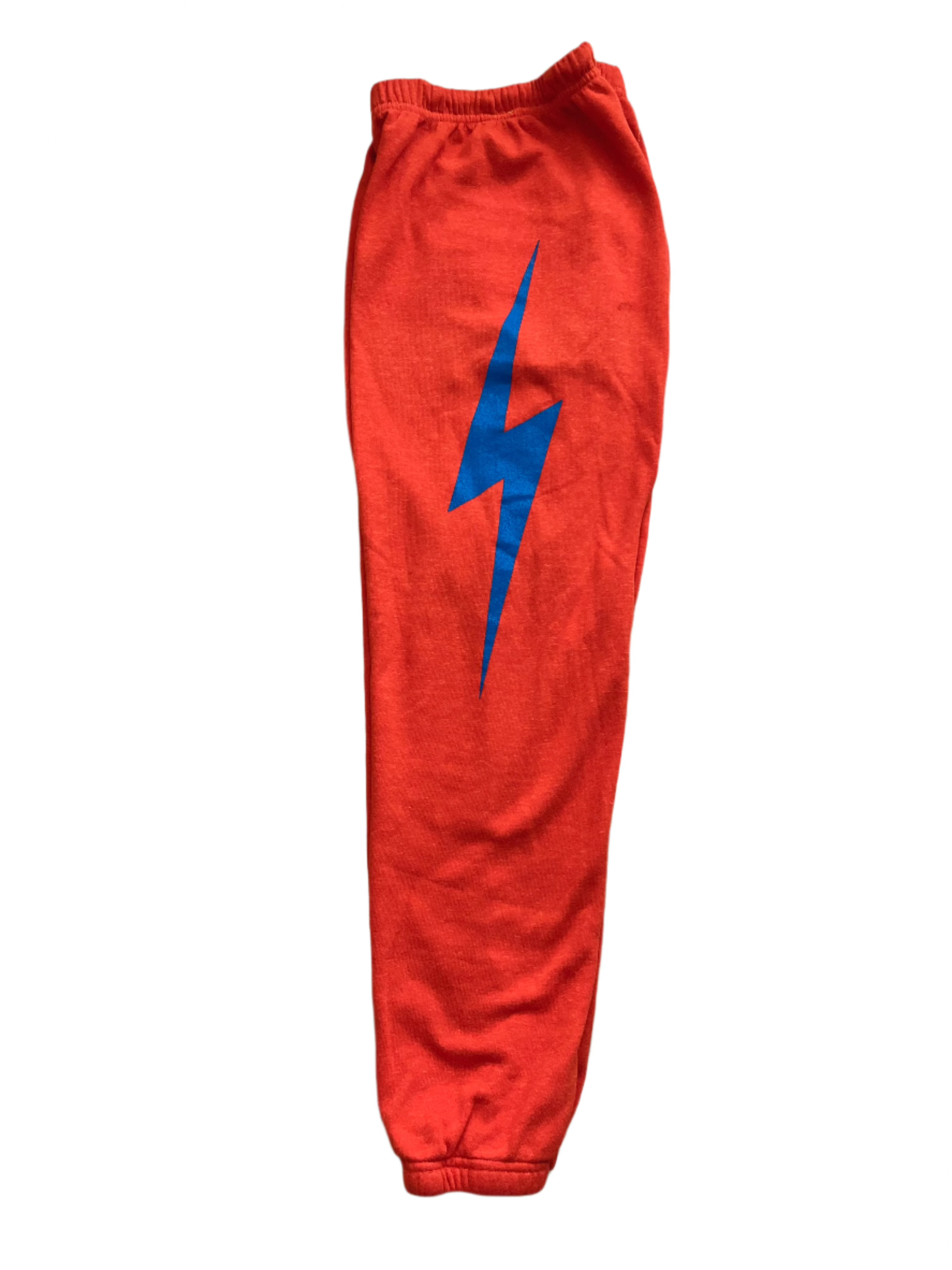 Bolt Sweatpants Red Blue Lightning