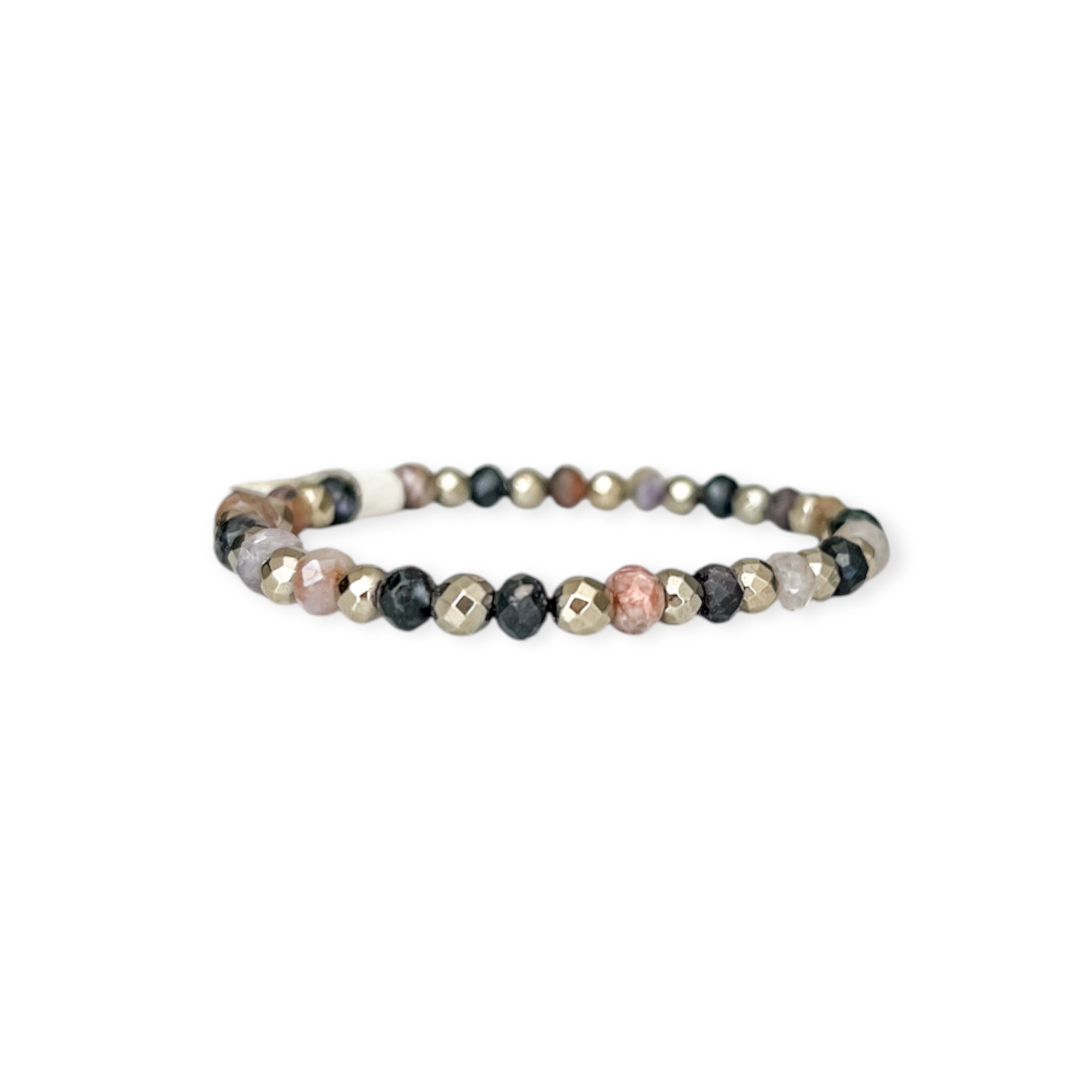 Bronze Multi Stretch Mix Mini Bead Bracelet