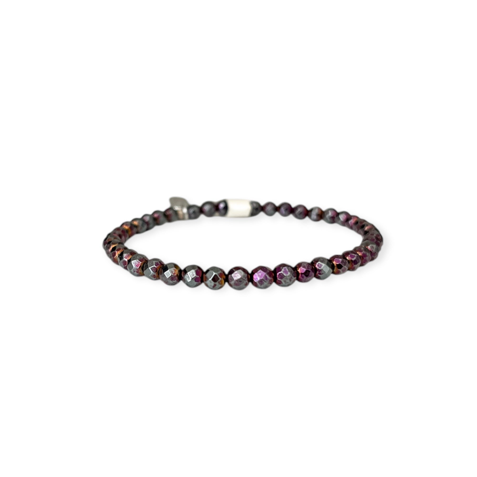 Garnet Stretch Mini Bead  Bracelet