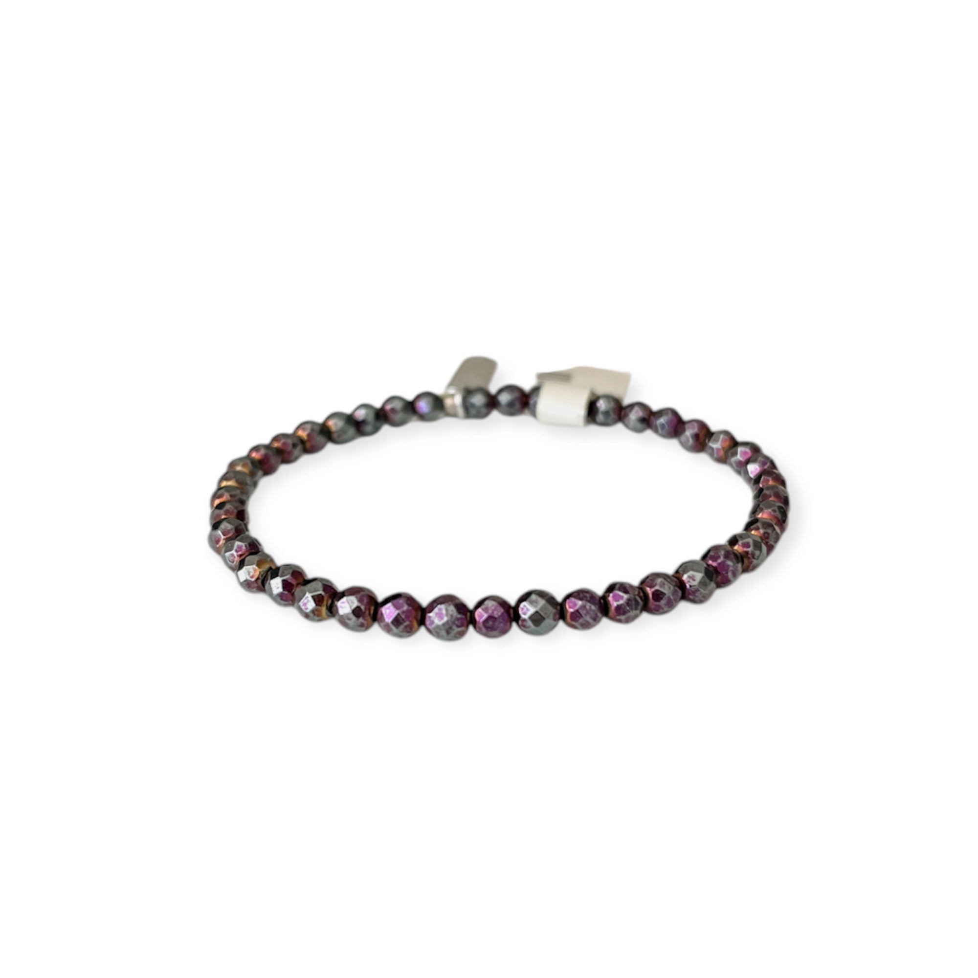 Garnet Stretch Mini Bead  Bracelet