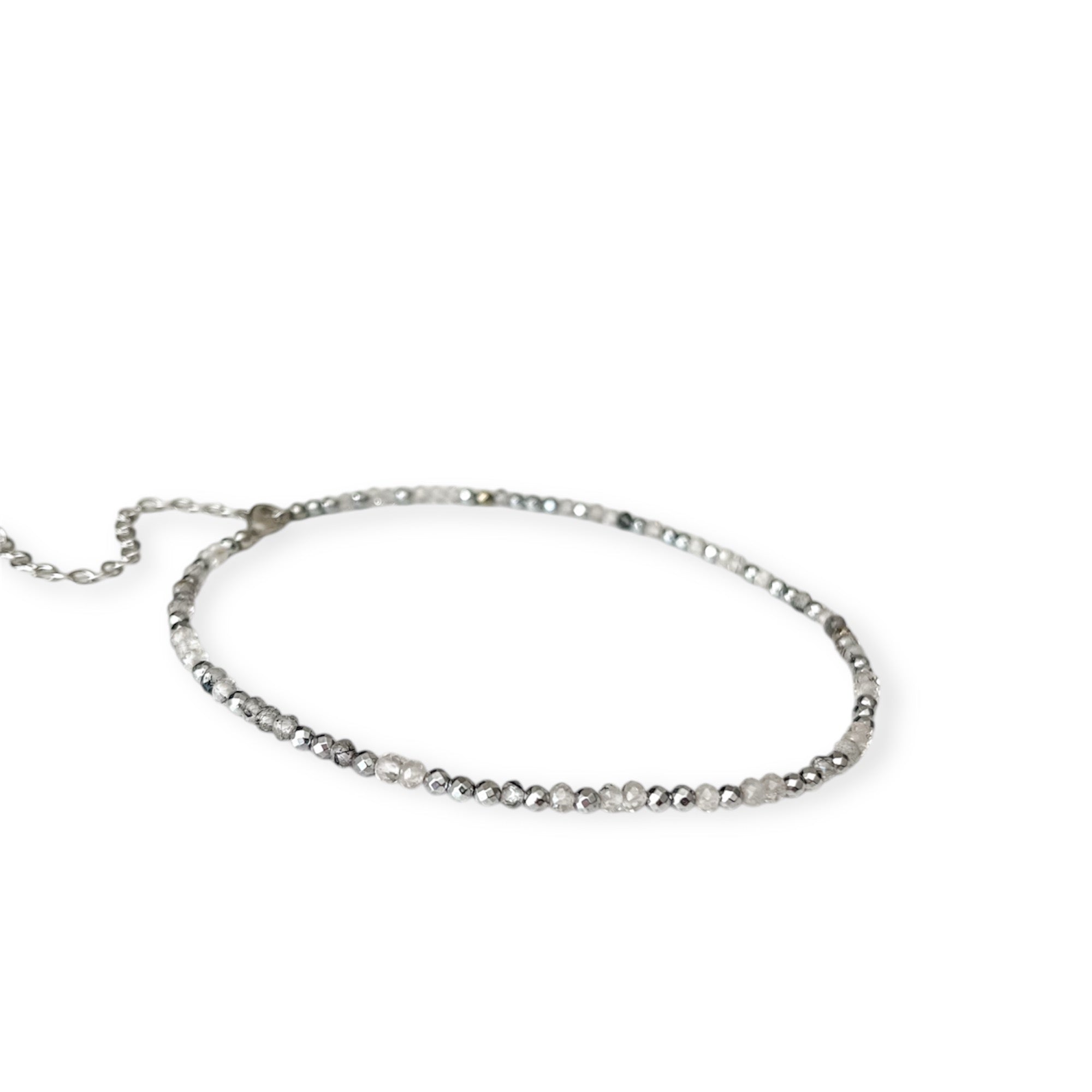 Gigi Silver Mix Media Choker Necklace