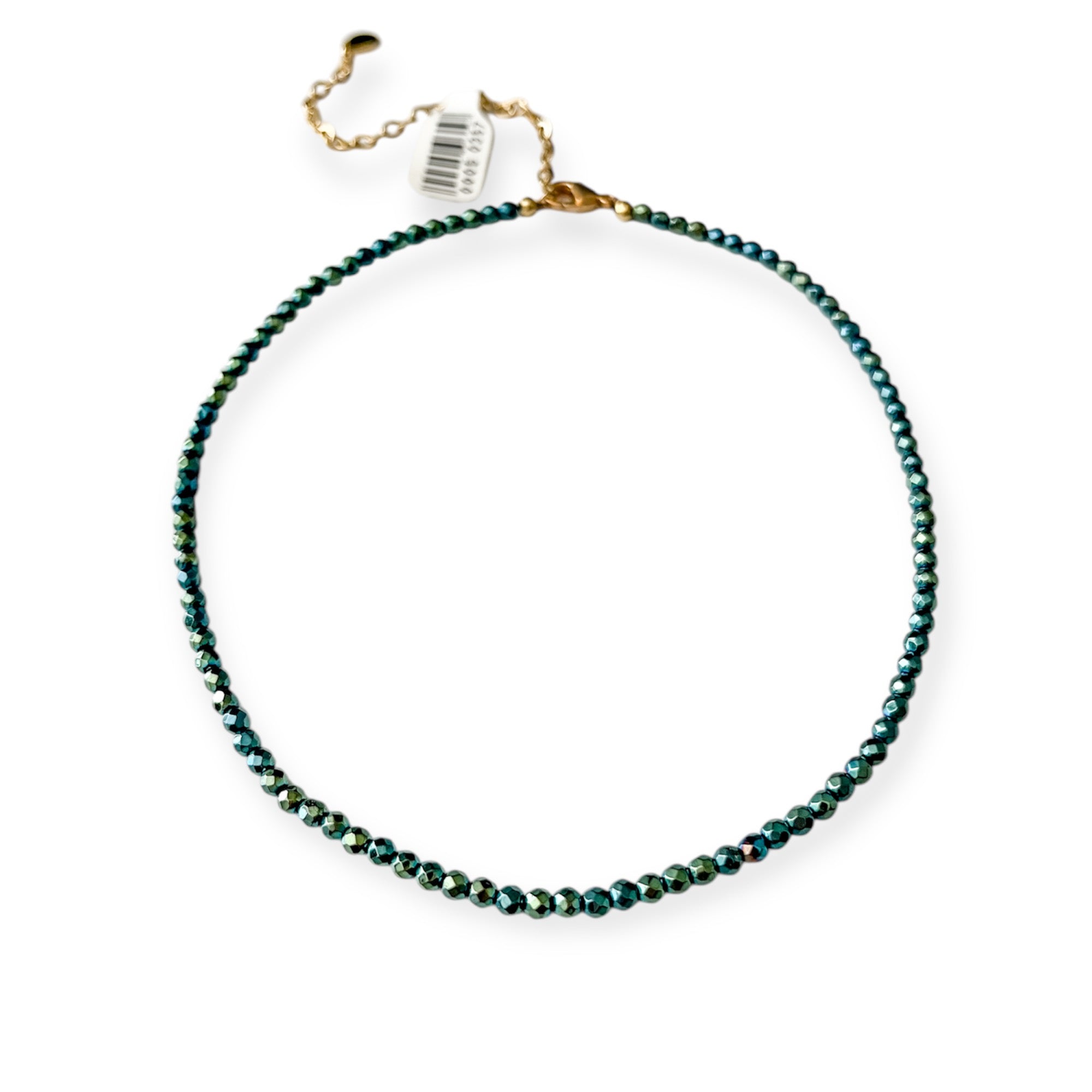 Gigi Teal Blue Choker Necklace