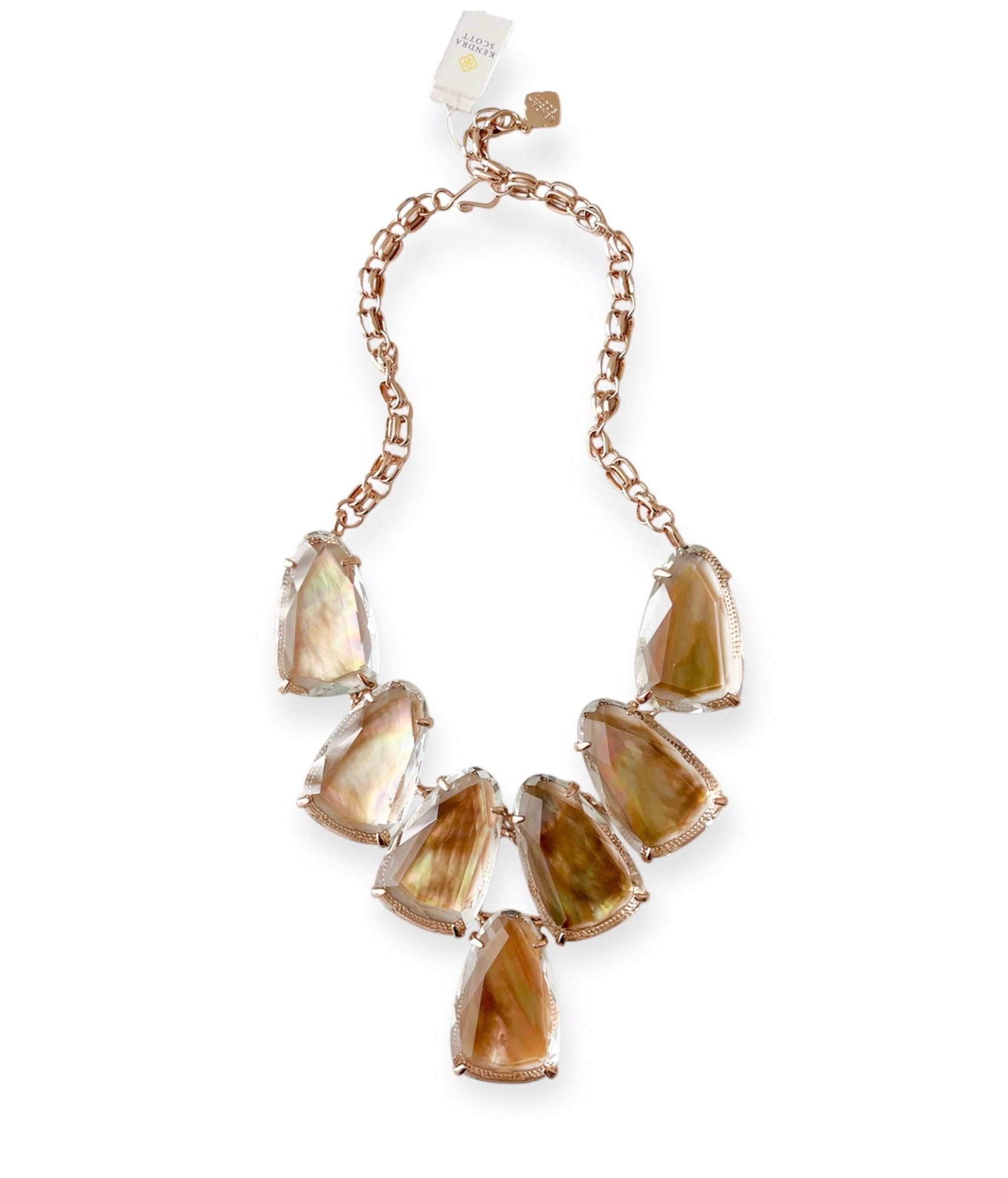 Harlow Statement Necklace in Rose Gold