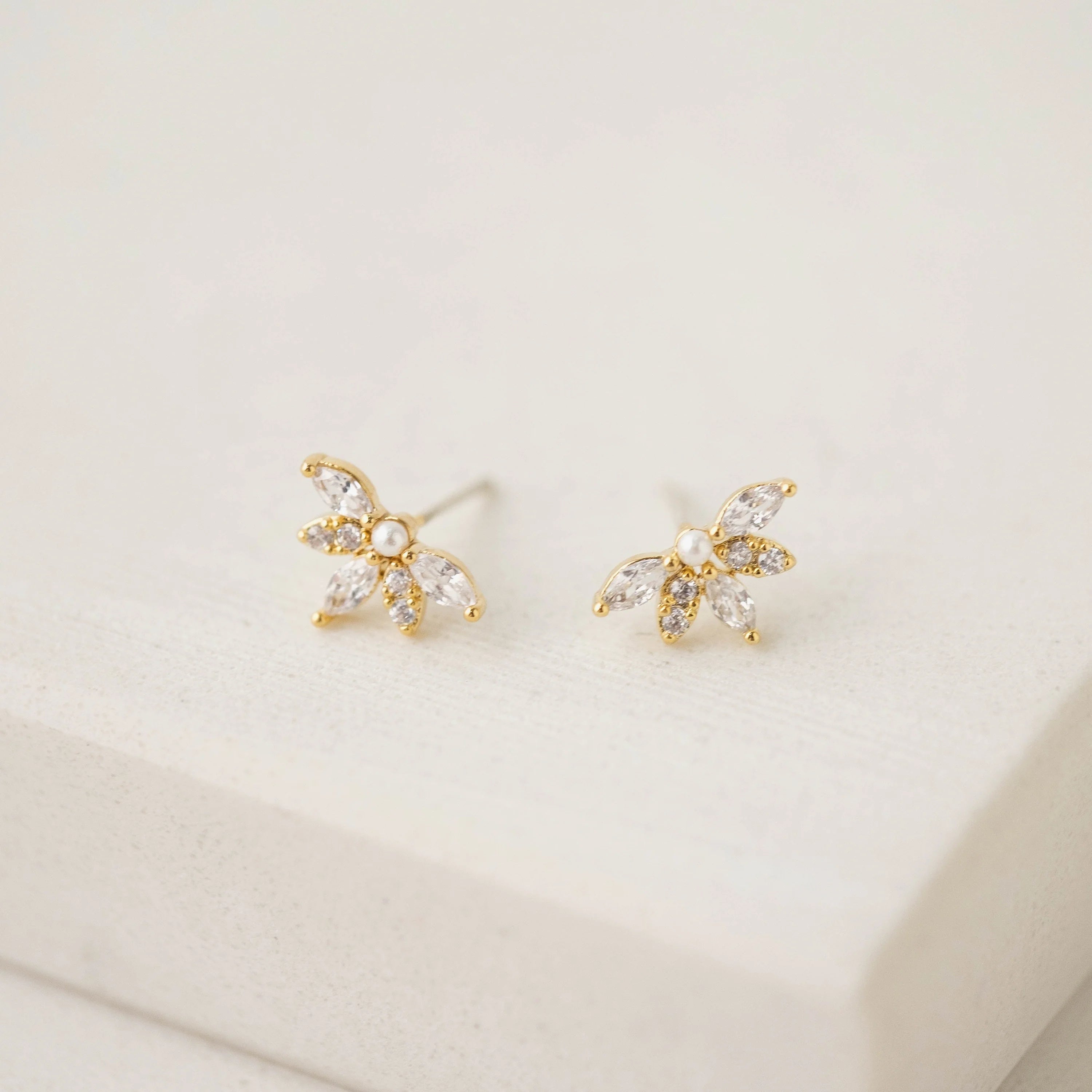 Harlowe Stud Earrings Gold