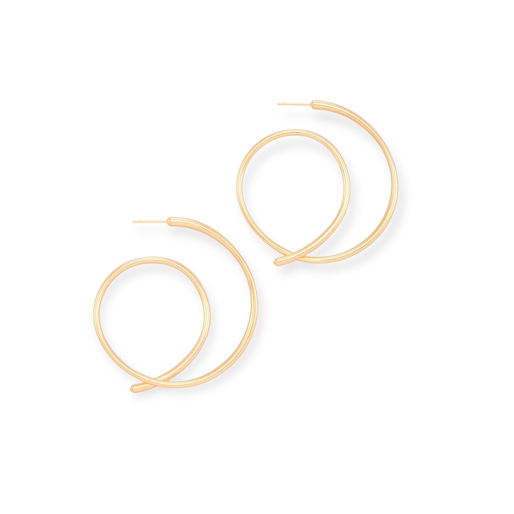 Myles Rose Gold Hoop Earrings