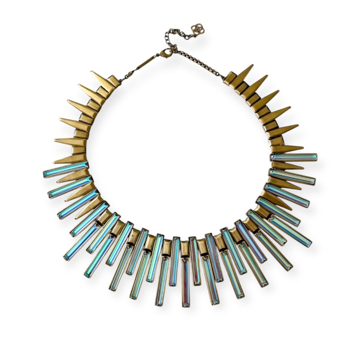 Kaplan Statement Necklace in Antique Brass