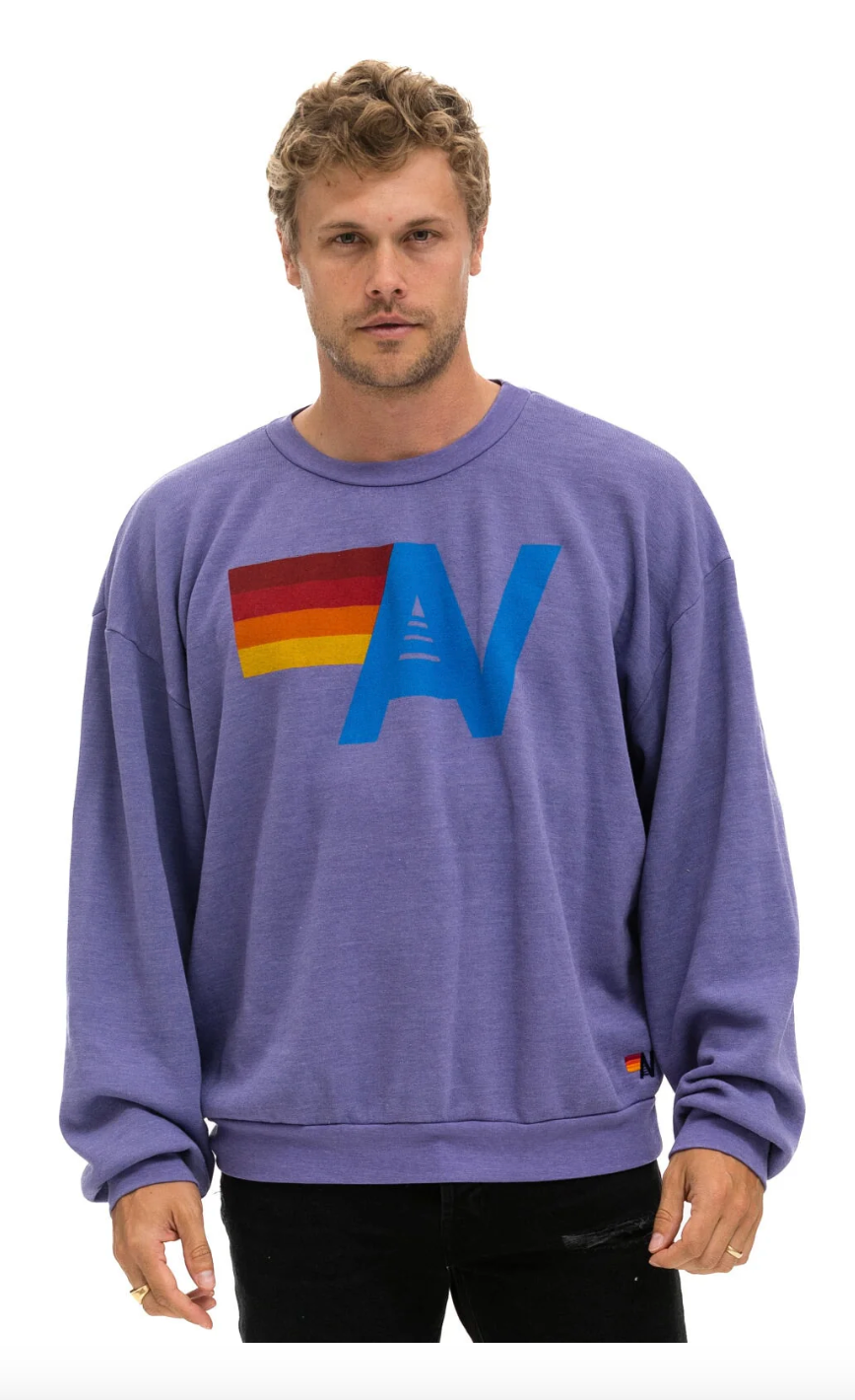 Logo Crew Sweatshirt Relaxed Lavender