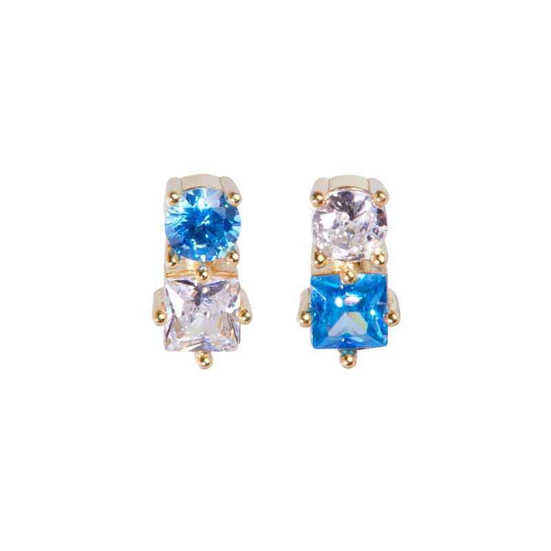 Mark Robbins Stud Blue Topaz