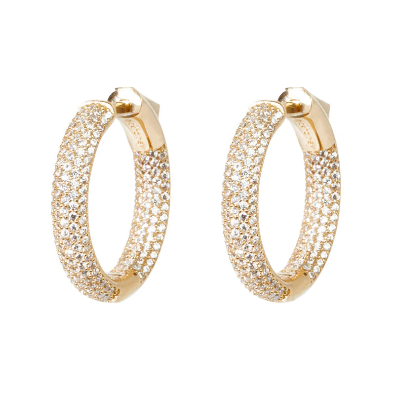 Mini Tire Hoops Gold