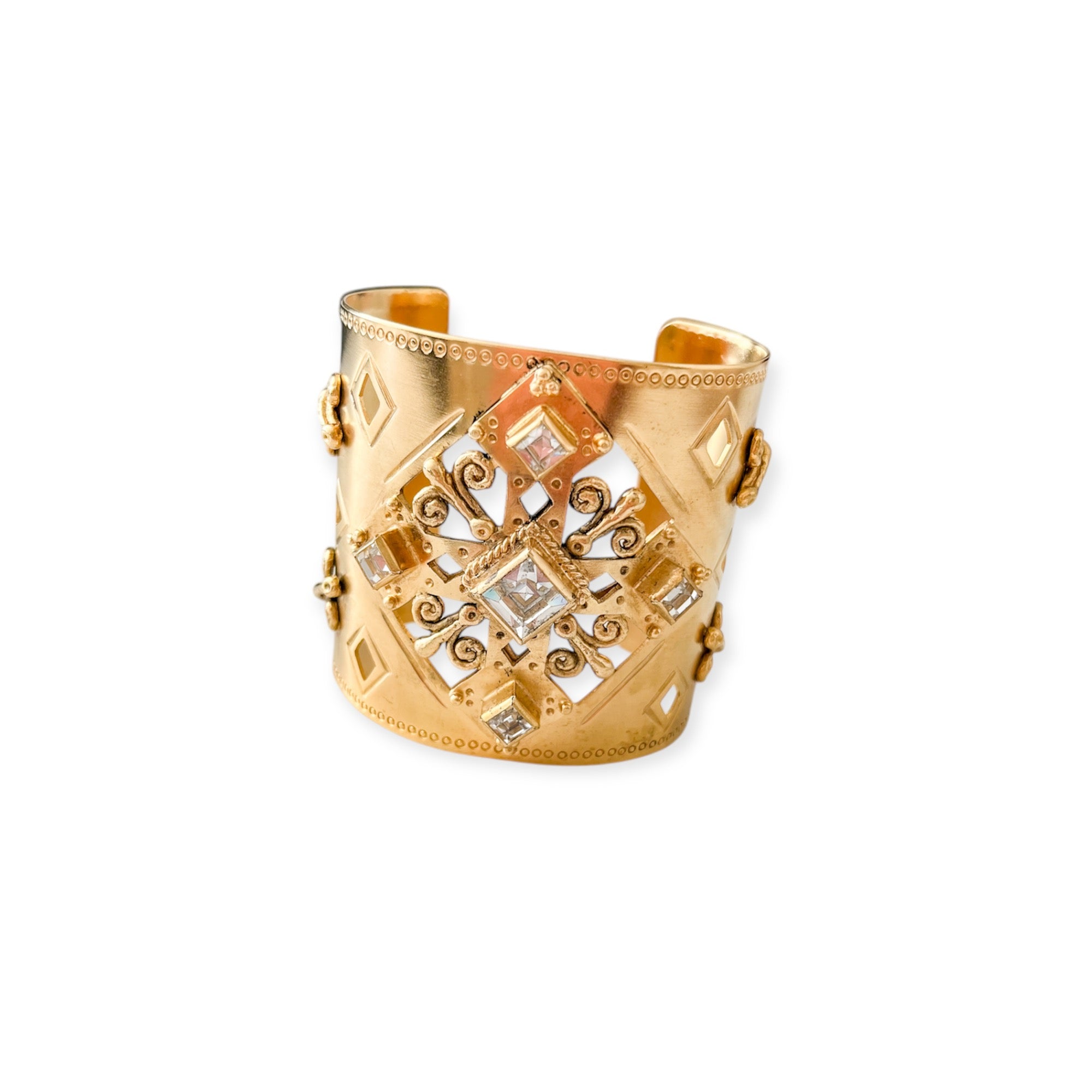 Paloma Cross Cuff Gold