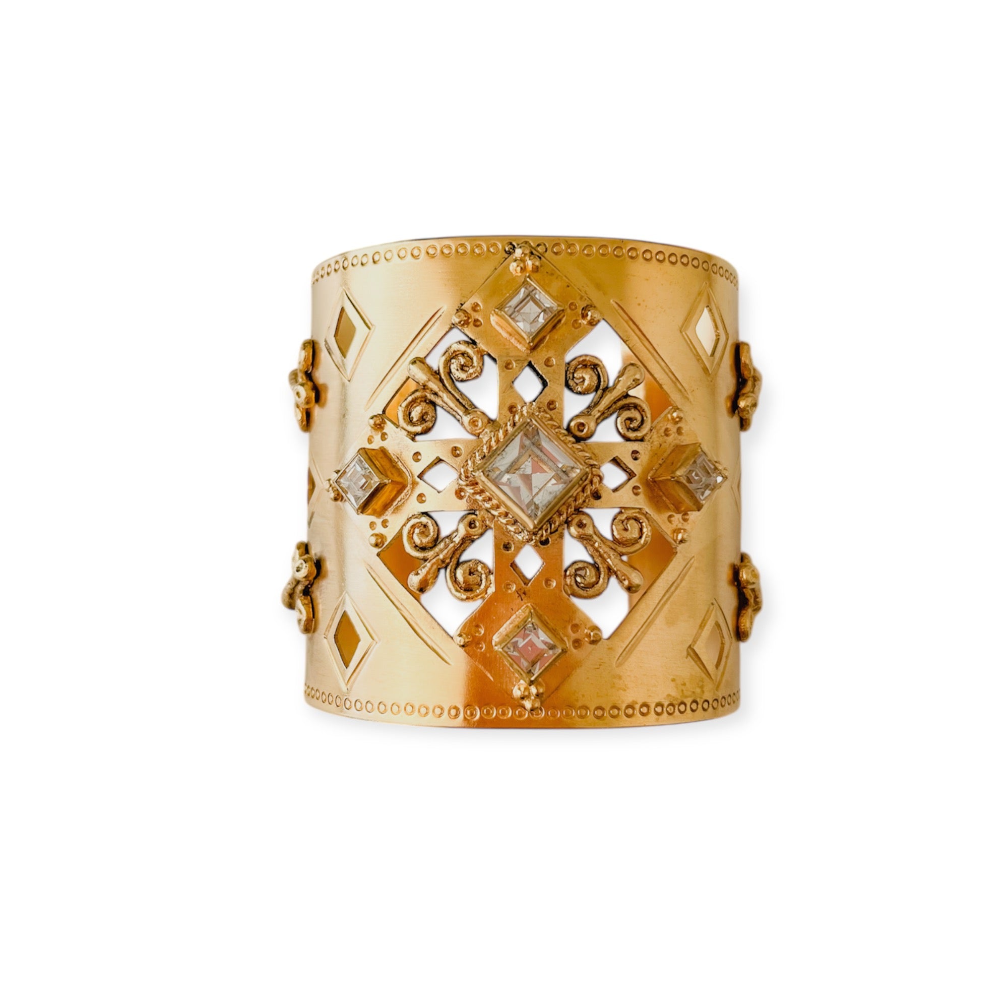 Paloma Cross Cuff Gold