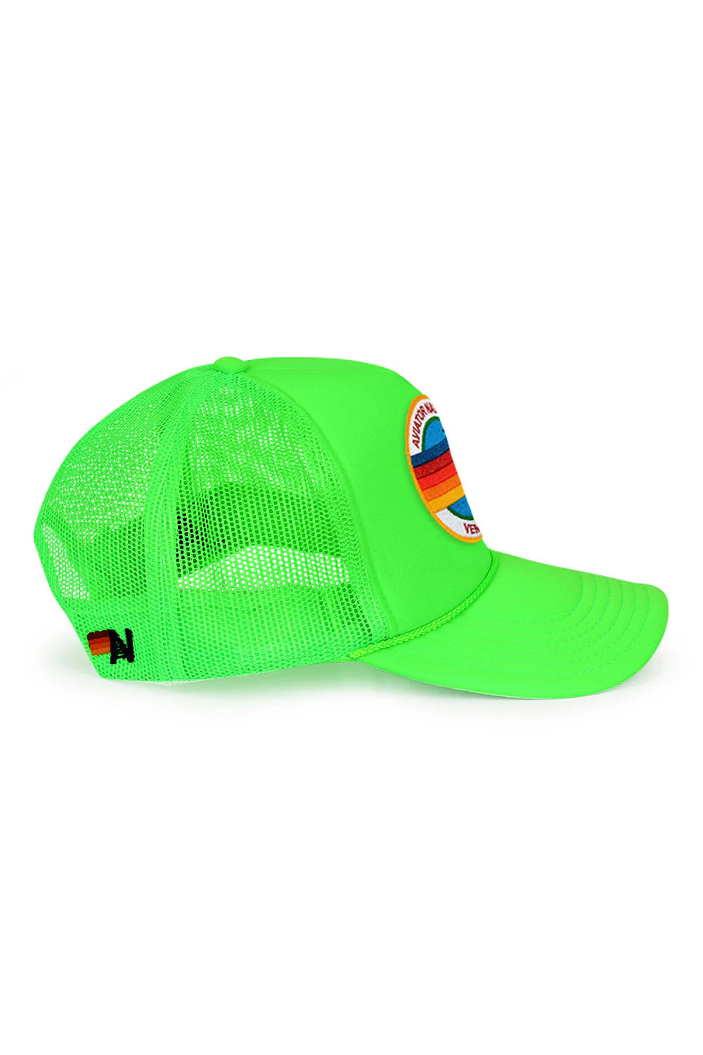 Signature Vintage Low Rise Trucker Hat Neon Green