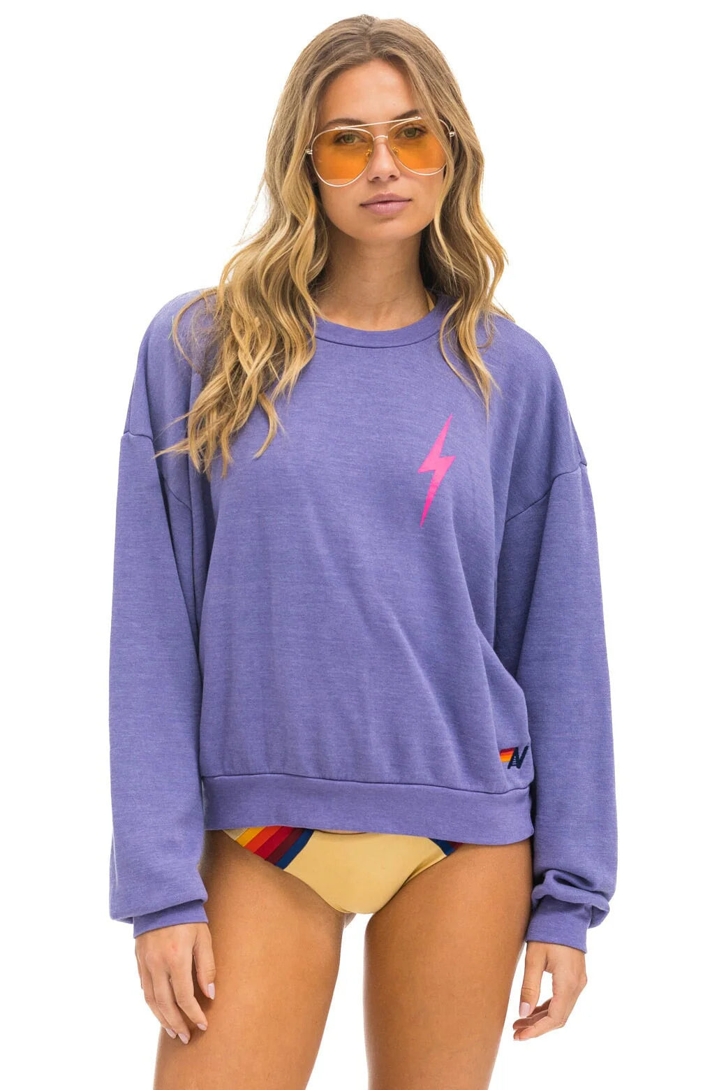 Bolt 2 Relaxed Crew Sweatshirt Lavender Pink