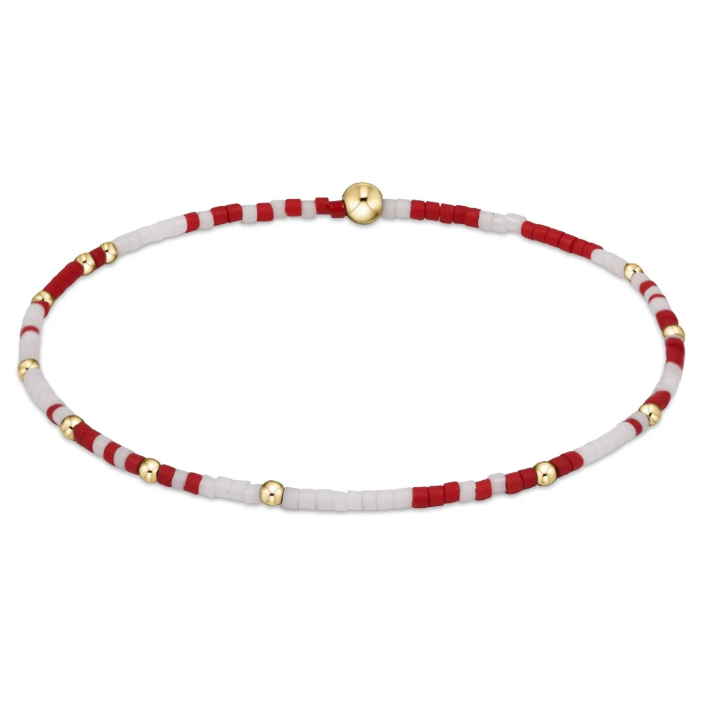 Gameday Hope Unwritten Bracelet - Crimson- White