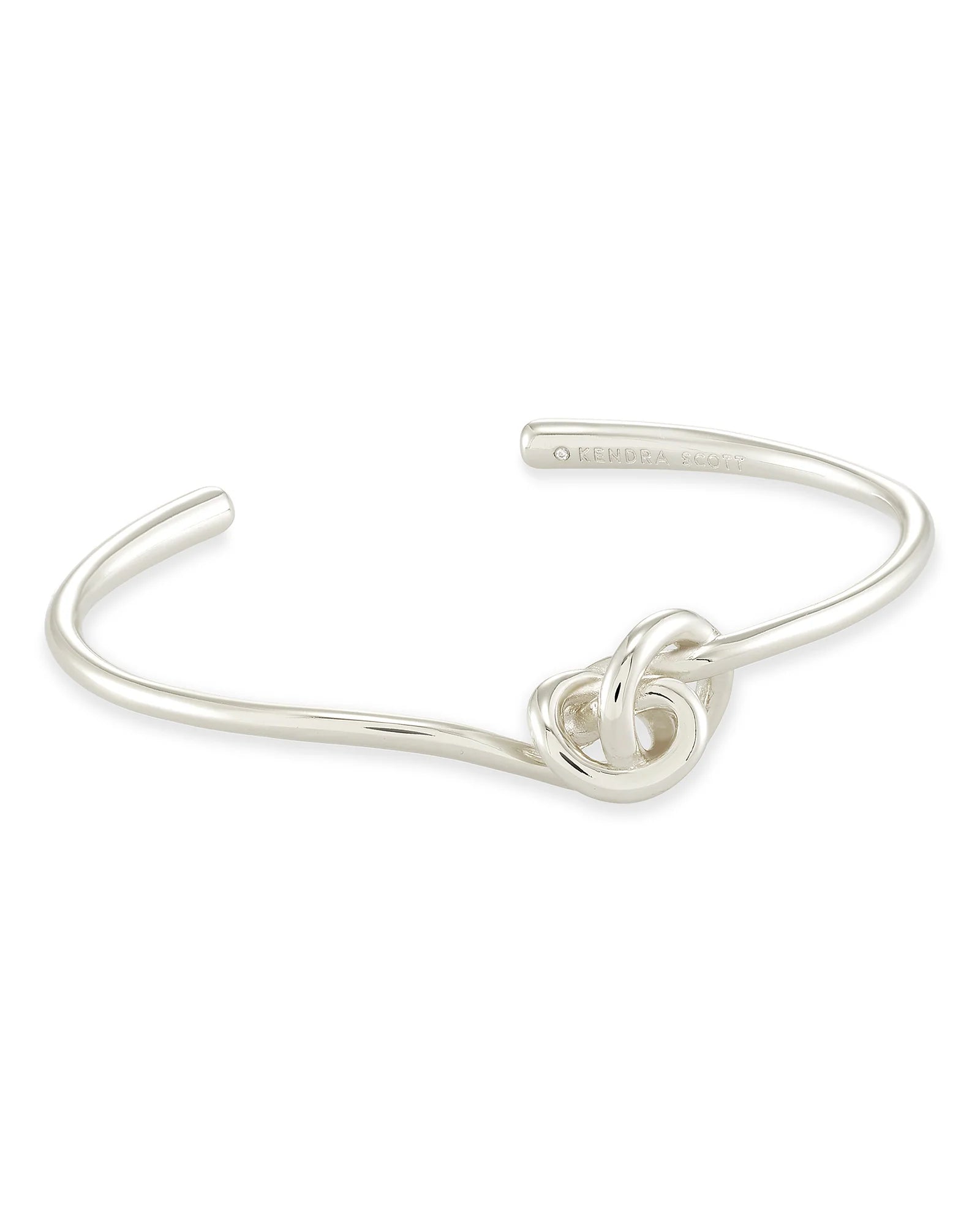 Presleigh Love Knot Cuff Bracelet in Silver