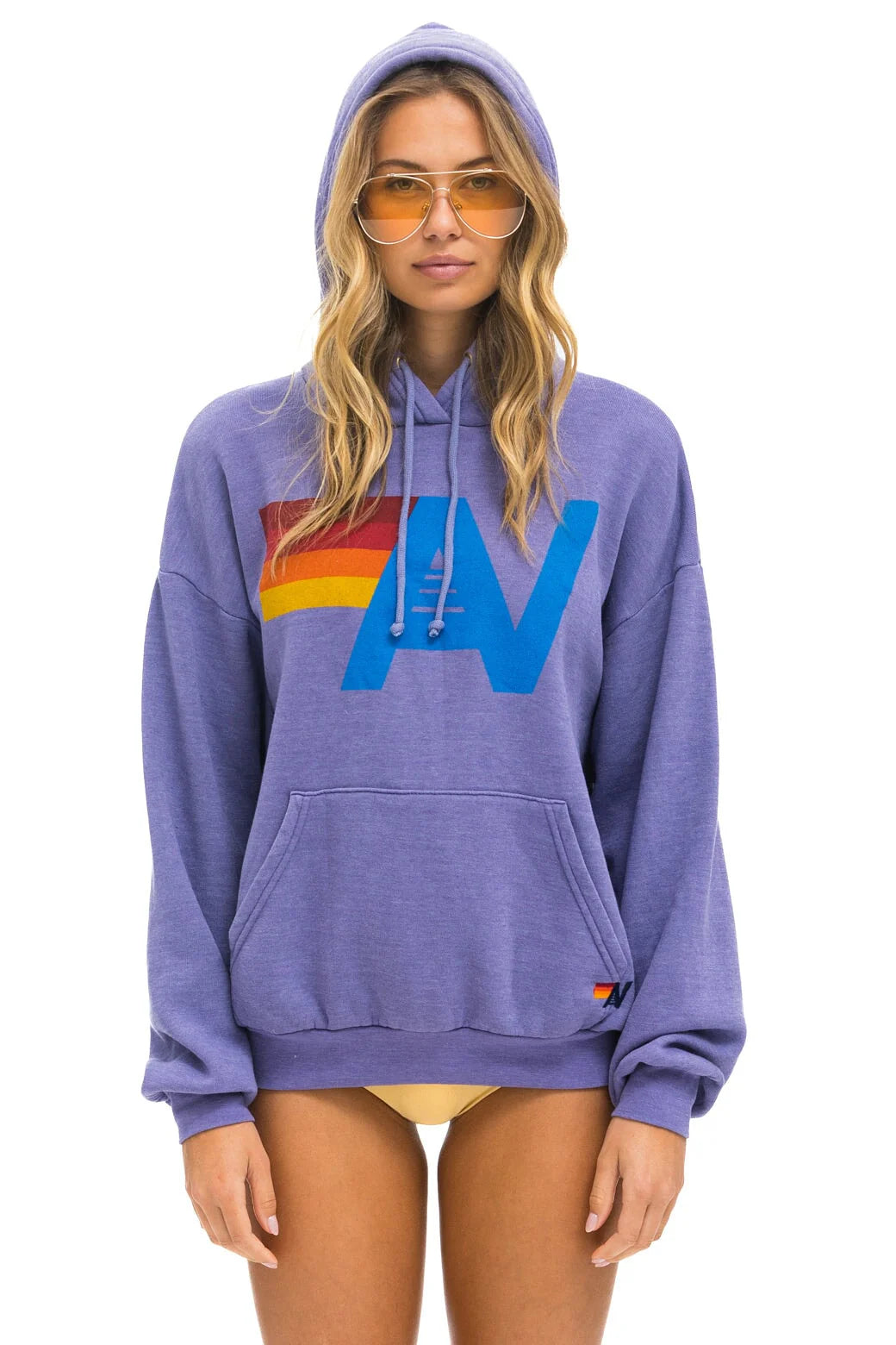 Logo Pullover Relaxed Hoodie - Lavender