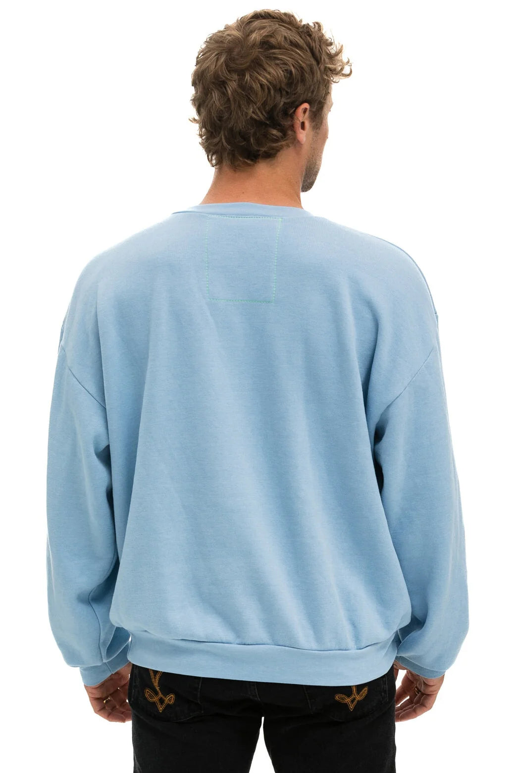 Logo Stitch Crew Sweatshirt Relaxed Ice