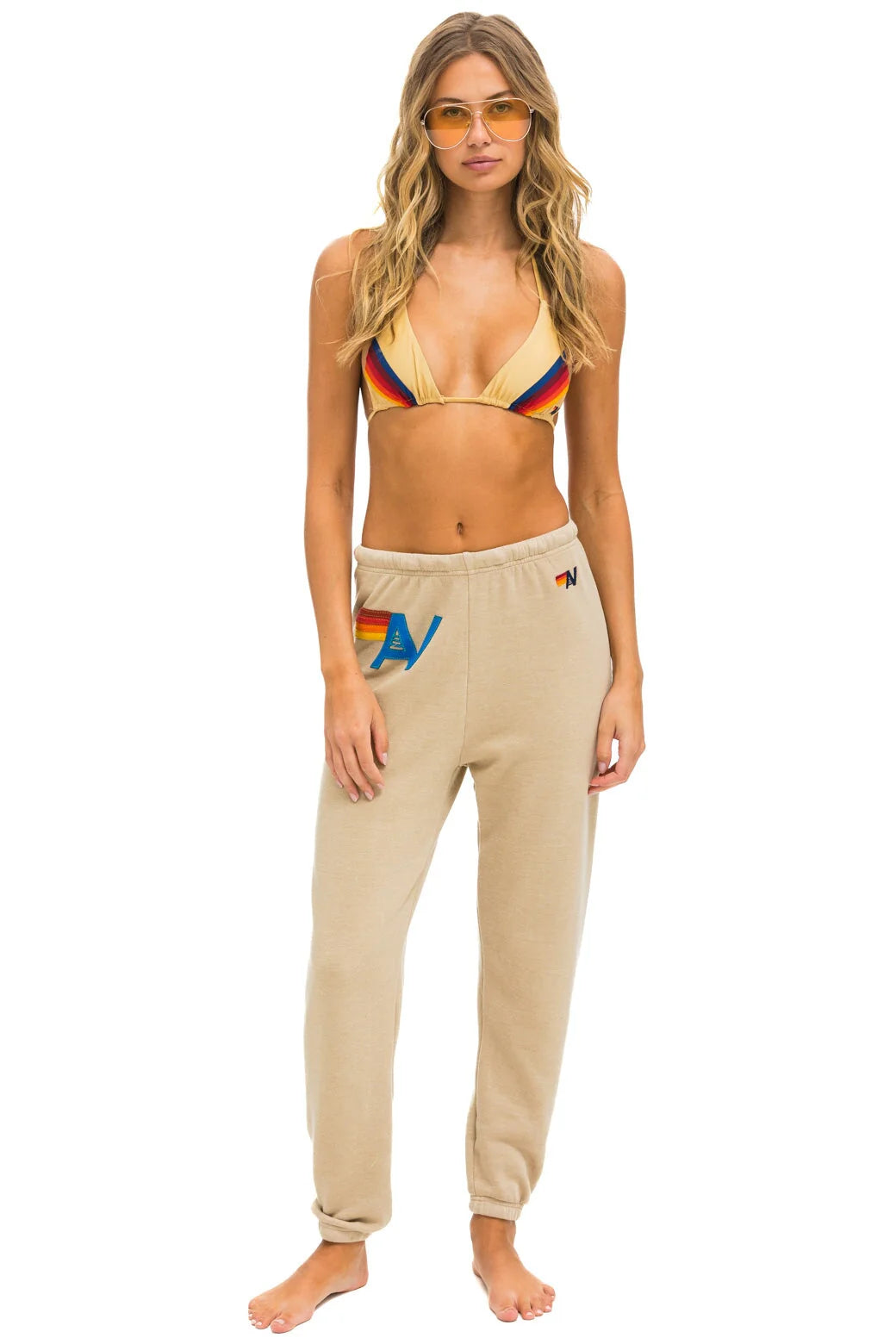 Logo Stitch Women’s Sweatpants Sand